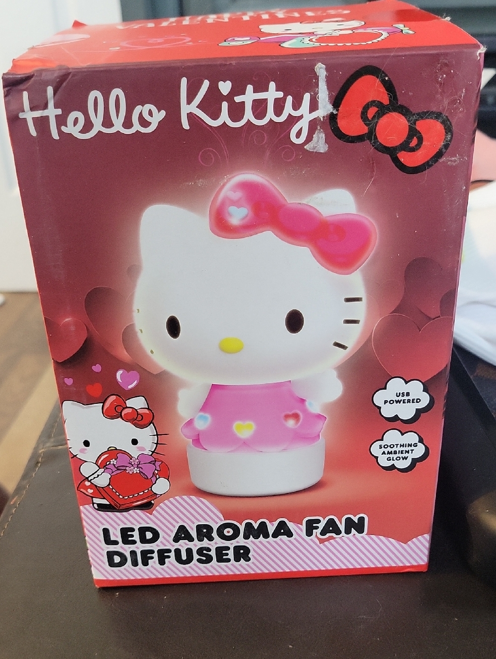 Hello Kitty Pink & White LED Aroma Fan Diffuser